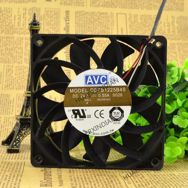 

New DBTB1225B4S 12CM 12025 24V 0.55A Cooling Fan Assembly Kit