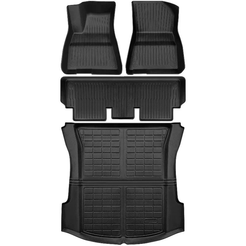 

Floor Mats Liners Set for Tesla Model 3 2021-2023 TPE Foot Mats 3pcs + TPE Trunk Mat