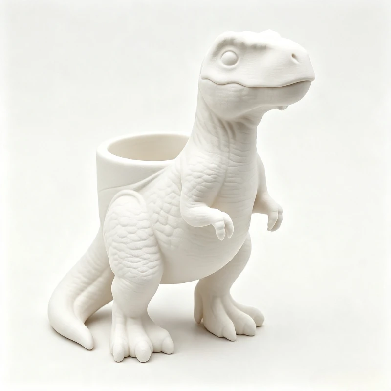 3D Printed Dinosaur Succulent Pot, Creative Desktop Ornament, Home Gardening Decor Gift