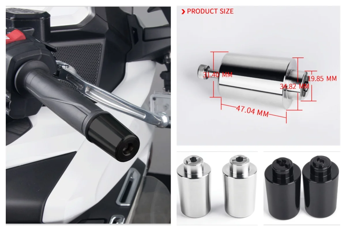 Motocykl řídítka konec aluminium ovládat čepice vyrovnané kolíček táhlo konec ovládat balancer pro motorka motokros pro Honda zlato blatník