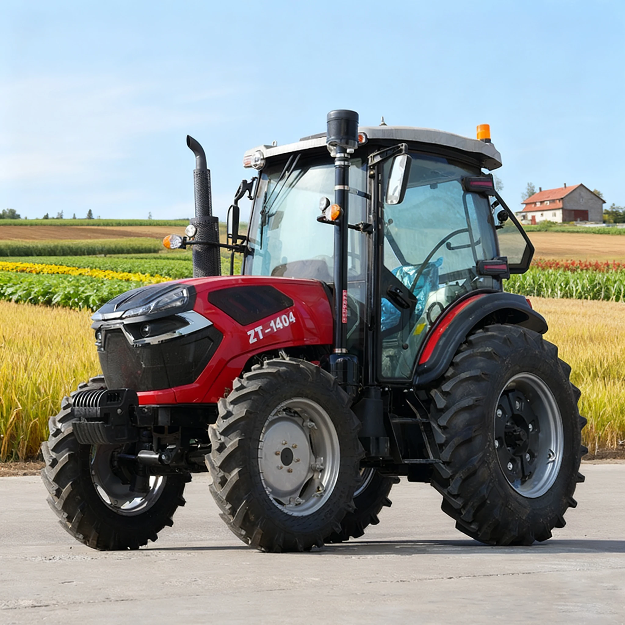 

Free Shipping Wheel Tractor Euro 5 CE EPA Farm Hydraulic Strong Power 4x4 Diesel Tractor Farm 4 Wheels Drive Compact Tractor