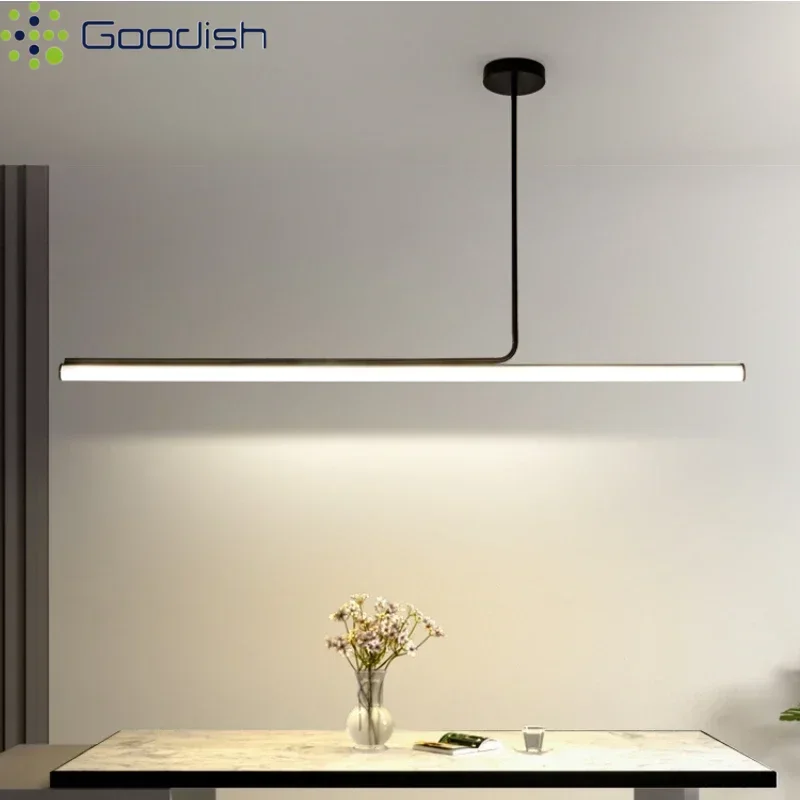 Memphis Simplicity Creative Lustre Glossy Long Tube LED Pendant Lights Art Indoor Lamps for Bedroom Home Decoration Chandeliers