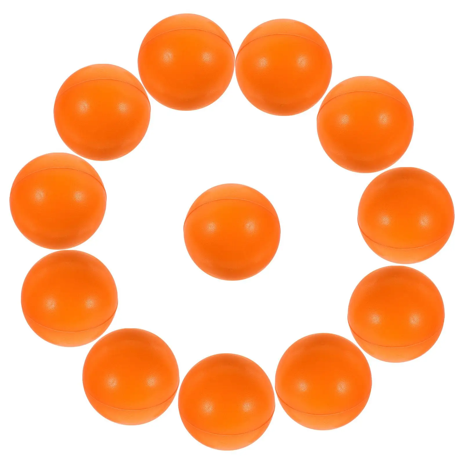12 Pcs 63mm ange Foam Sponge Pressure Balls Small Squeeze Toys Stress Relief Toy Portable Elastic Fun Sensory Trick