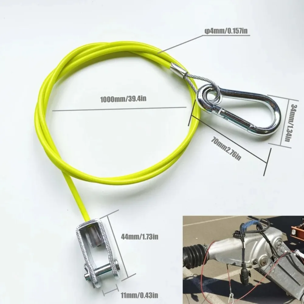 1PC Stainless Steel Trailer Separation Rope, Caravan Brake Separation Safety Rope, Brake Hook Accessories