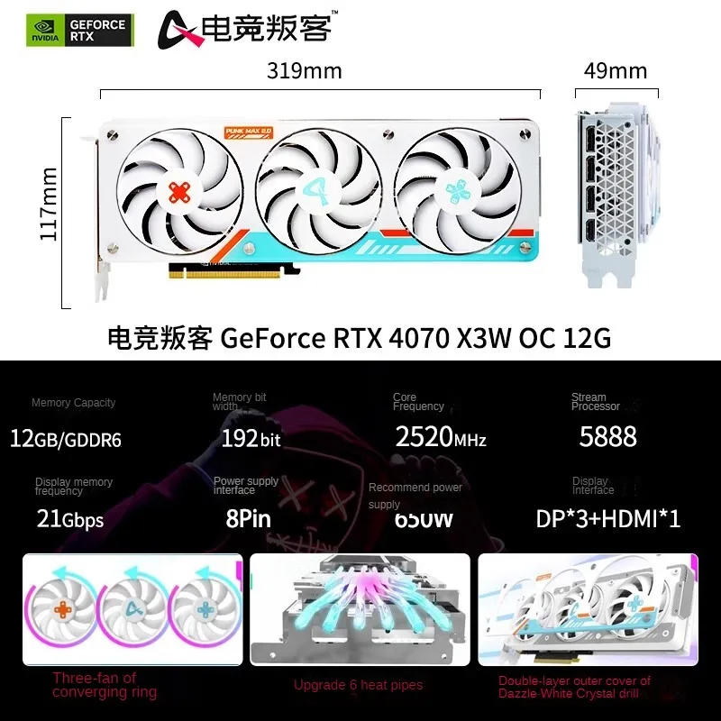 AX-Power GEFORCE RTX4060Ti    RTX4070  RTX4060  RTX3060  8G 12G