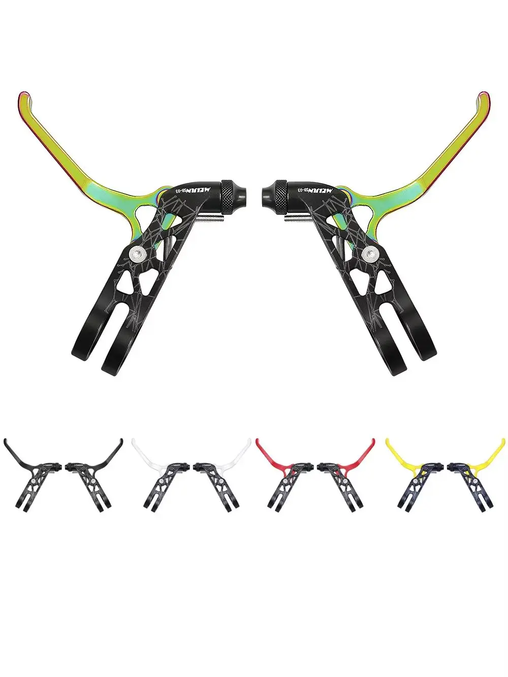 AliExpress NONE Folding Bicycle Brake Lever Left & Right CNC Aluminum Alloy MTB Mountain Bike Mechanical Disc Brake Handle for Brompton