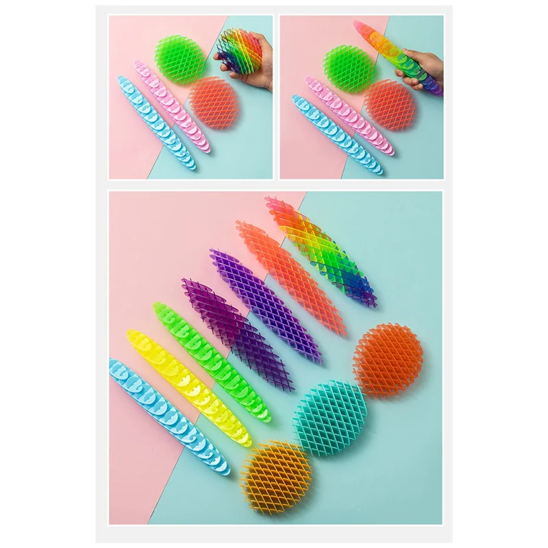 

WOWFU-Эластичная декомпрессионная сетка помогает стресс, расслабить тело и разум, а также можно использовать в качестве украшения.