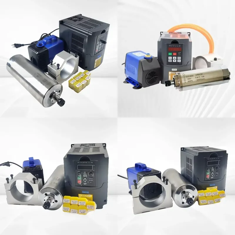 2026 HOT High Speed 1.5kw Er11 24000rpm Water Cooling CNC Spindle Motor with Inverter