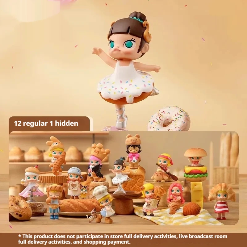 Advance Sale Popmart New Molly People Love Bread Series Blind Box Toys Cute Molly Desktop Model Ornamental Children'S Birthday