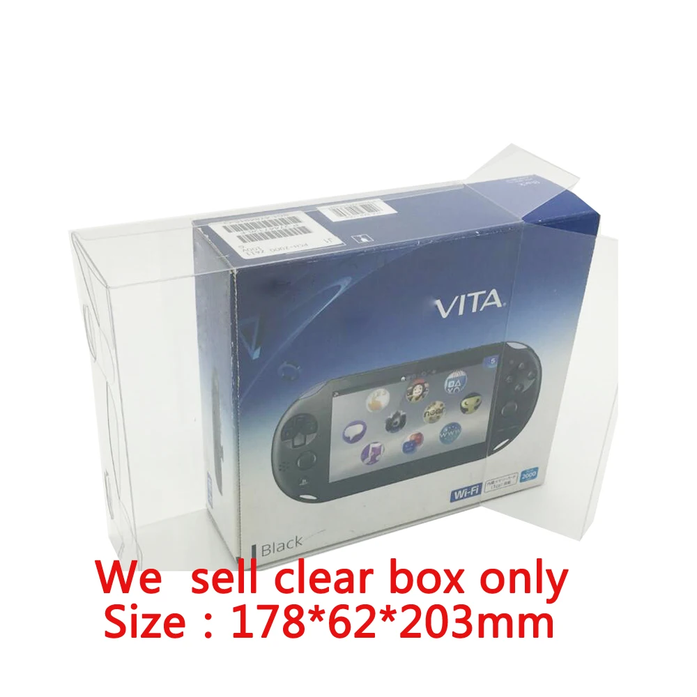 Klare Transparente Box-Abdeckung für PSV2000 für PS VITA 2000 Japan HongKong Version Sammlungs- und Aufbewahrungsbox aus PET-Schutzmaterial