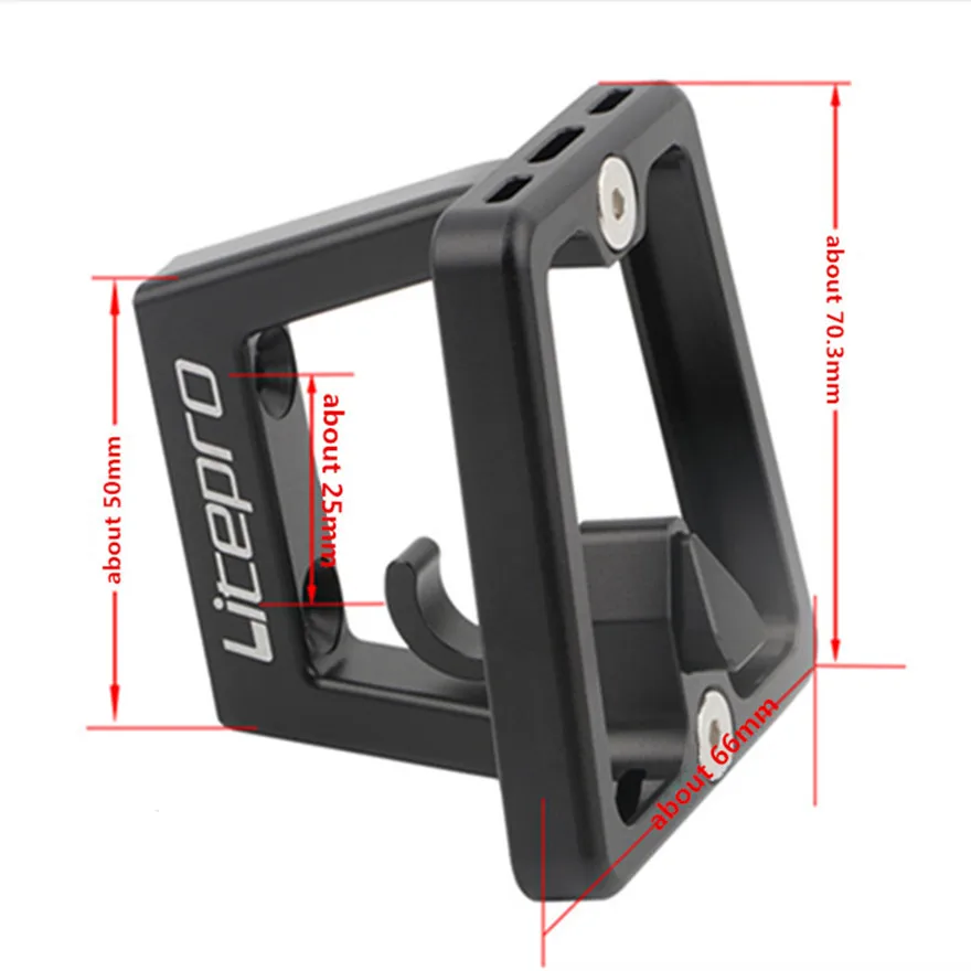 Litepro For Brompton Bicycle Pig Nose Front Shelf Mount Carrier Pannier Block Folding Bike Bracket Bag Racks