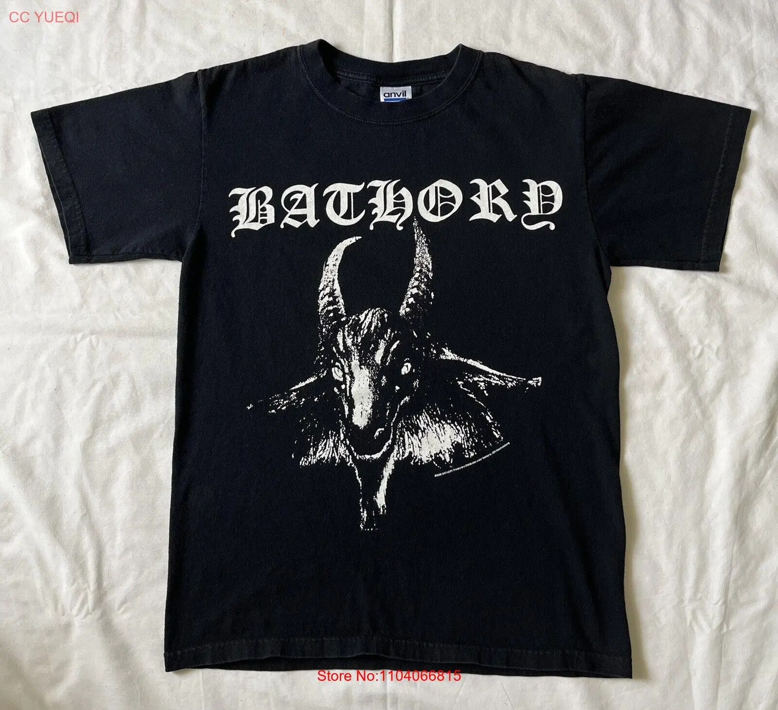 Bathory 2006 Punk Band Short Sleeve Black T-Shirt Mens Small