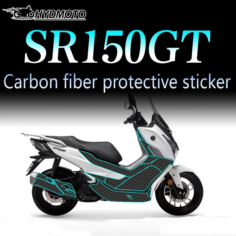 

For VOGE SR150GT 2022 carbon fiber protective car sticker decoration and retrofitting anti scratch， full set