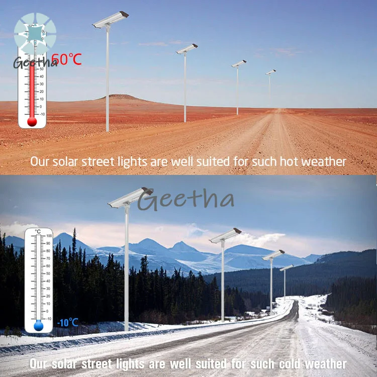 All in One Solar Street Light Outdoor with Remote Control 30w 50w 70w 100w Solar Garden Led Light