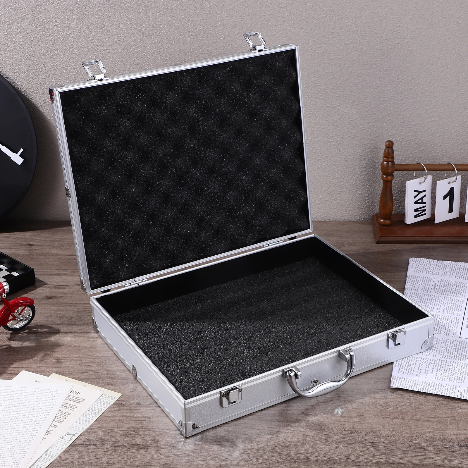 Durable Aluminum Alloy Case Multifunctional Tools Case Medicine Storage Box Container Large Capacity Portable Home