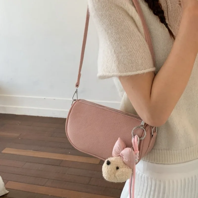 

Luxury Elegant Crossbody Handbag Soft Leather Classic Vintage Simple Trendy Design Ladies Daily Commute Shoulder Bag