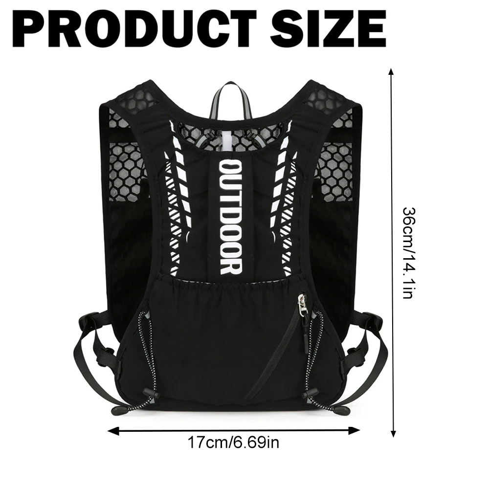1pcs Running Hydration Vest Backpack,Lightweight Insulated Pack Bag Daypack for Hiking Trail Running Cycling Race for Women image 6