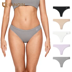 5PCS Natrelax Thongs for Women Cotton Underwear Low Rise Stretch T-back Breathable Sexy Tagless Thong Panties Stretchy