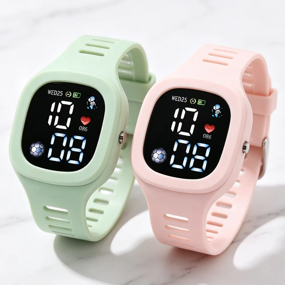 Casual Led Digital Sports Watch For Men Women Kids Boys Girls ,Calendar,Waterproof,Silicone Band, Men's Electronic Wristwatch