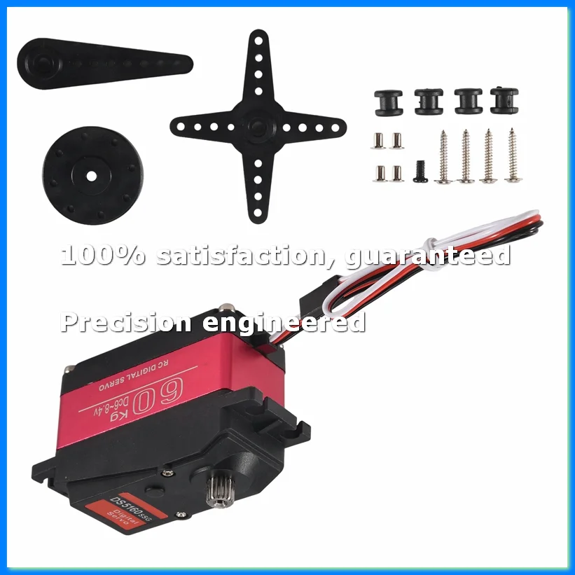 1Piece DS5160 60Kg 8.4V High Voltage Waterproof Digital Servo for 1:5 RC Car SAVOX-0236 XL 5T Robot Arm 270 Servo-A22U