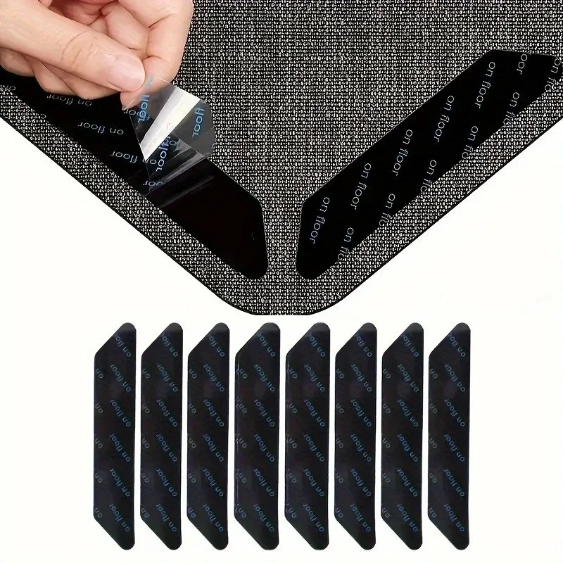 12 Pieces of Double-sided Carpet Fixing Stickers To Prevent Sliding and Curling, Suitable for Living Rooms and Bathrooms - Detail 1
