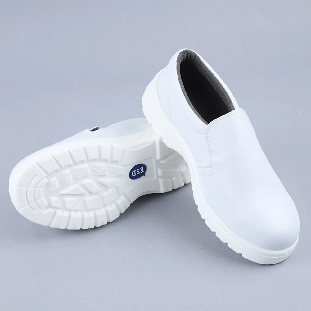 Zapatos de seguridad protectores transpirables para hombre, material de superficie: trabajo impermeable de microfibra de alta calidad blanco