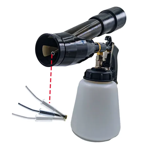 Imagen 2 del producto Tornado Regulador de aire Tubo de rodamiento Durable Negro Tornador Pistola Combo Adaptador de vacío 2 en 1 (pistola completa)