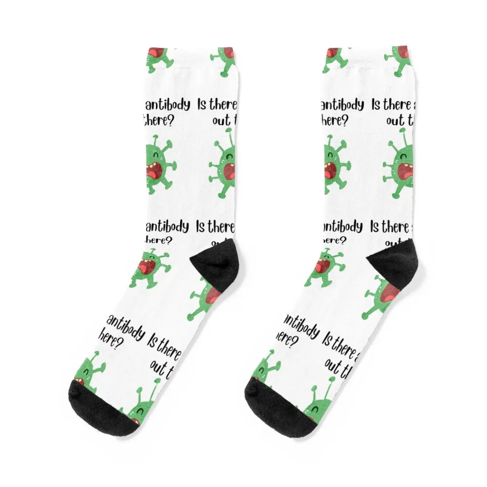 

Is There Antibody Out There Socks hockey Novelties christmas stocking with print Socks Men's Women's