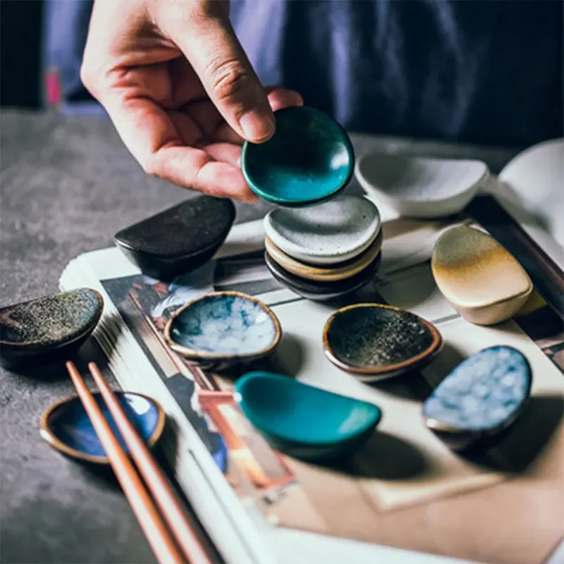 

10 шт. для дома, ресторана, аксессуары, кухонные принадлежности, китайский керамический держатель для палочек для еды, палочки для еды, обеденный стол