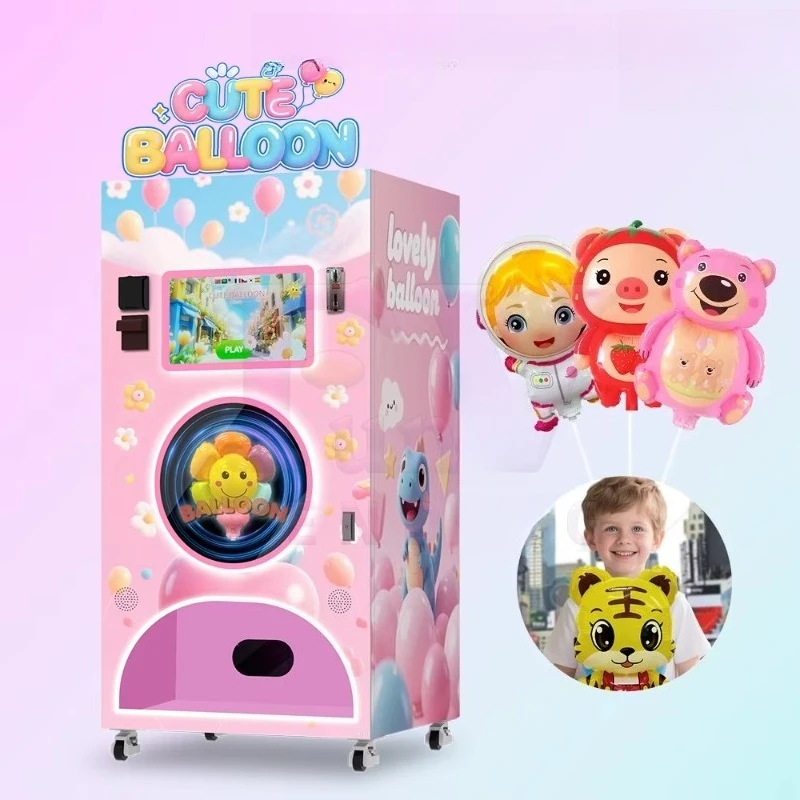 Customized Professional Fully Automatic Balloon Vending Machine Hot Selling Easy Operate QR Code Token Factory Direct Device