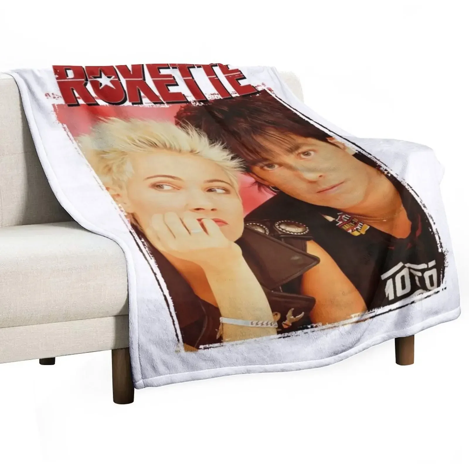 

Roxette Throw Blanket Soft Plush Plaid Picnic For Baby Custom Blankets