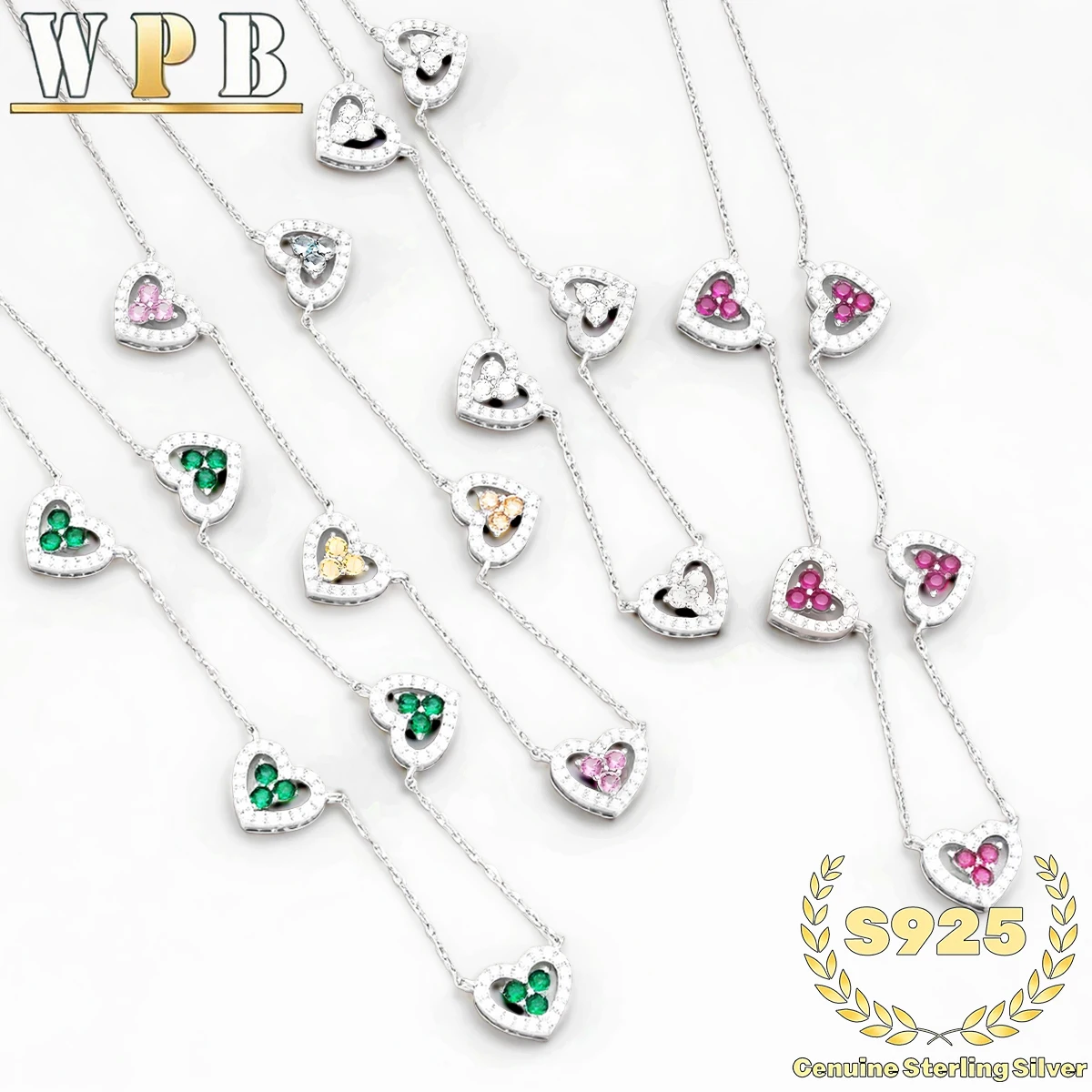 

Оригинальный ‌ Ожерелье из стерлингового серебра 925 пробы с 5 сердечками, регулируемая цепочка с кубическим цирконием, ювелирное изделие, подарок для женщин, годовщина святого Валентина