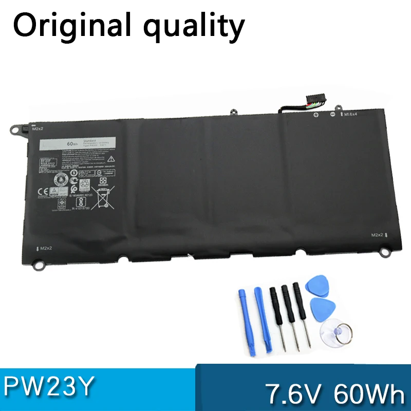 Новый аккумулятор PW23Y 7,6 в 60 Втч для ноутбука Dell XPS 13 9360 D1505G D1605 D1605G D1609 D1609G D1705 D1705G D1805 D1805TG RNP72 TP1GT