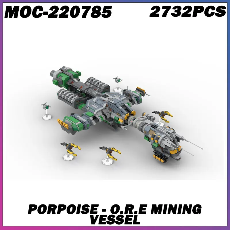

2732 шт. MOC-220785 горное сосуд, серия космических кораблей, космический корабль, креативная детская кирпичная игрушка, здание на день рождения, Рождество