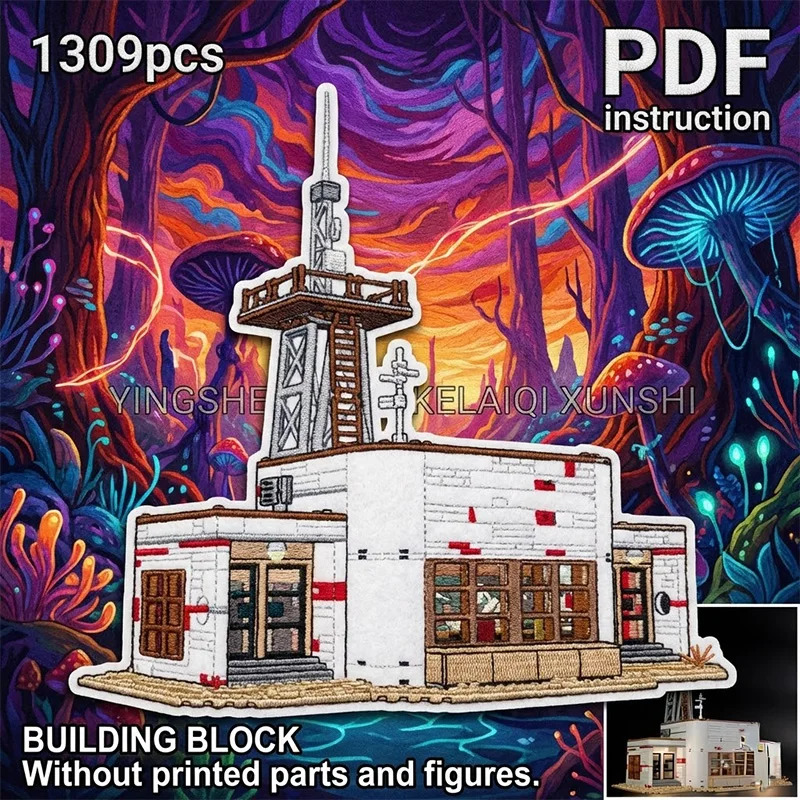 Base Espacial de Construcción Creativa, Bloques de Juguetes para Armar, Set de Construcción DIY para 247784 moc