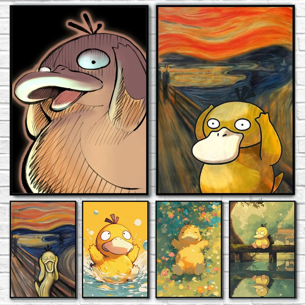 Psyduck Cartoon 5D Diamond Painting Cross Stitch Mosaic Kits Home Decoration Wall Stickers DIY Handmade Gift