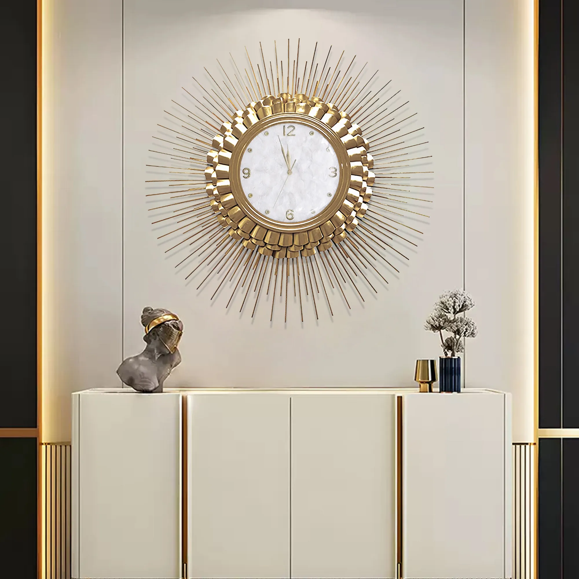 Minimlist Elegant Wall Clook Noiseless Modern Interior Wall Clook Nordic Industerial Reloj Digital De Pared Home Decoration
