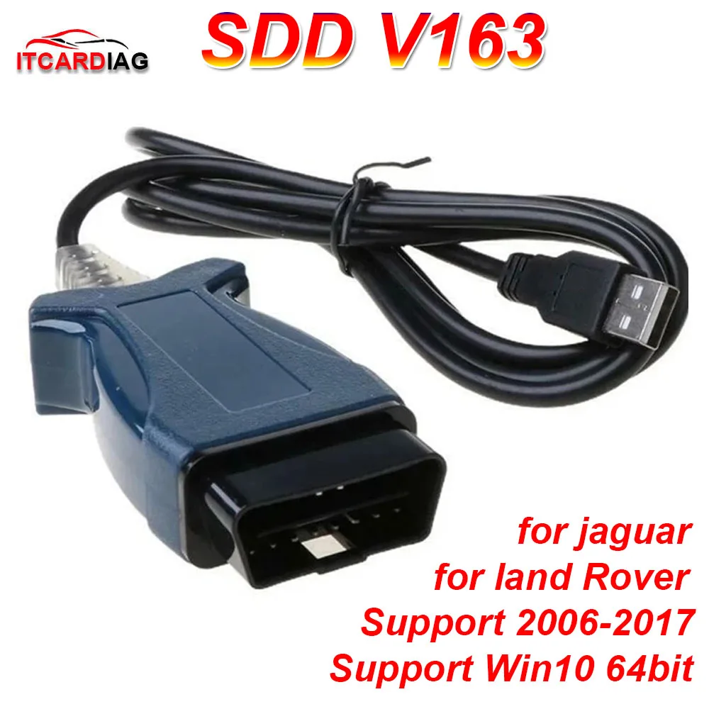 

SDD V163 JLR Pro J2534 Passthru Device for Jaguar Land Rover SDD PRO Auto Diagnostic Tool Cable OBD2 Scanner Support 2005-2017