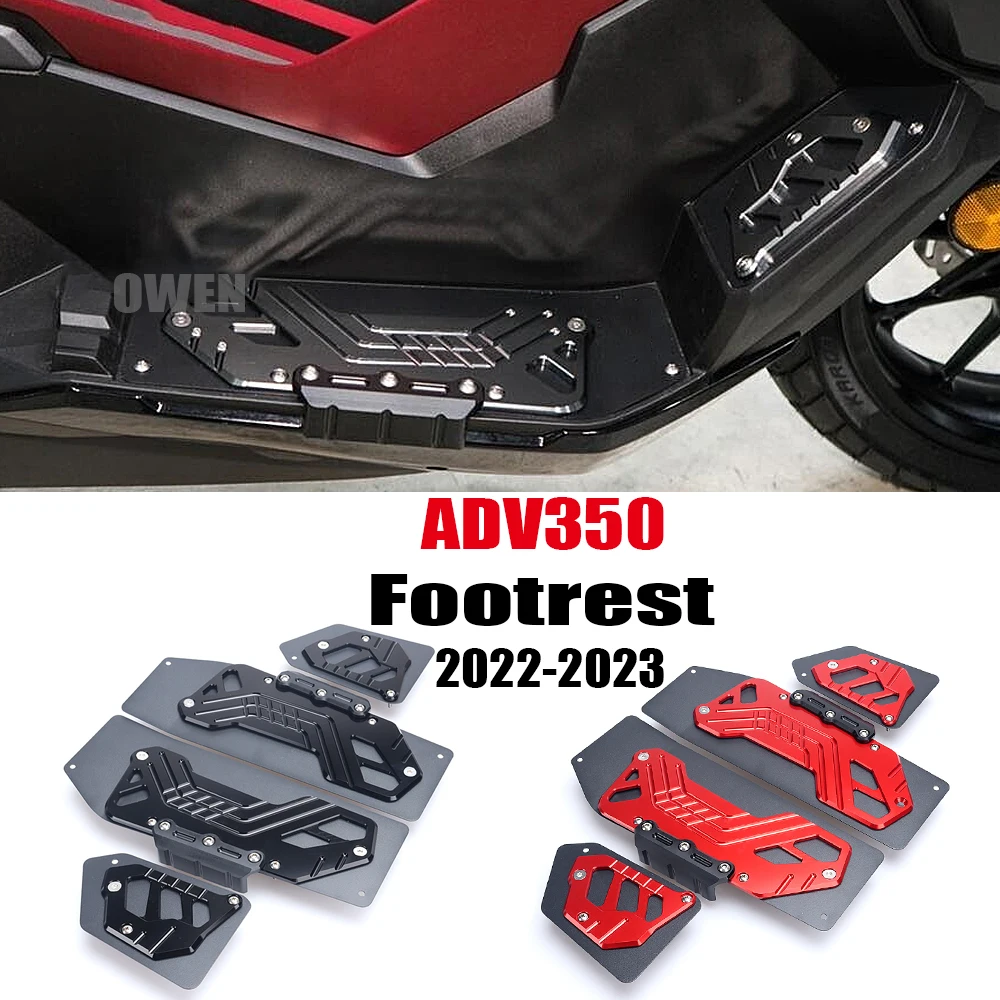 

For Honda ADV350 ADV 350 2022-2023 Motorcycle Foot Pedal Foot Pegs Footrest Pedal Kits ADV350 Adv350 Aluminum Footboard Step