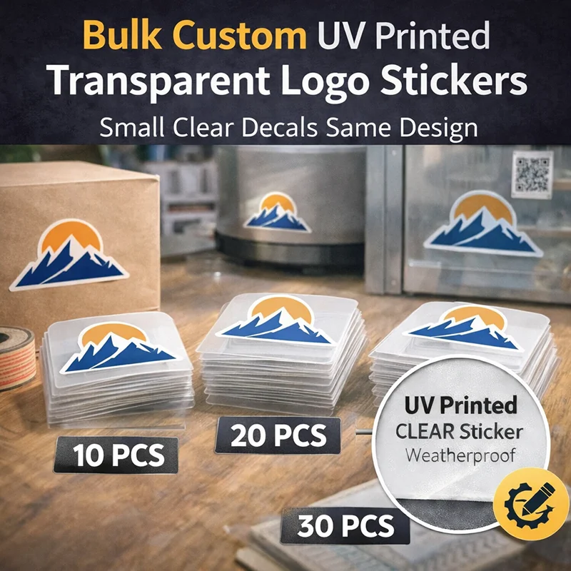 대량 맞춤형 UV 인쇄 투명 로고 스티커 작은 투명 데 - Company Profile Printing 리뷰 및 가격