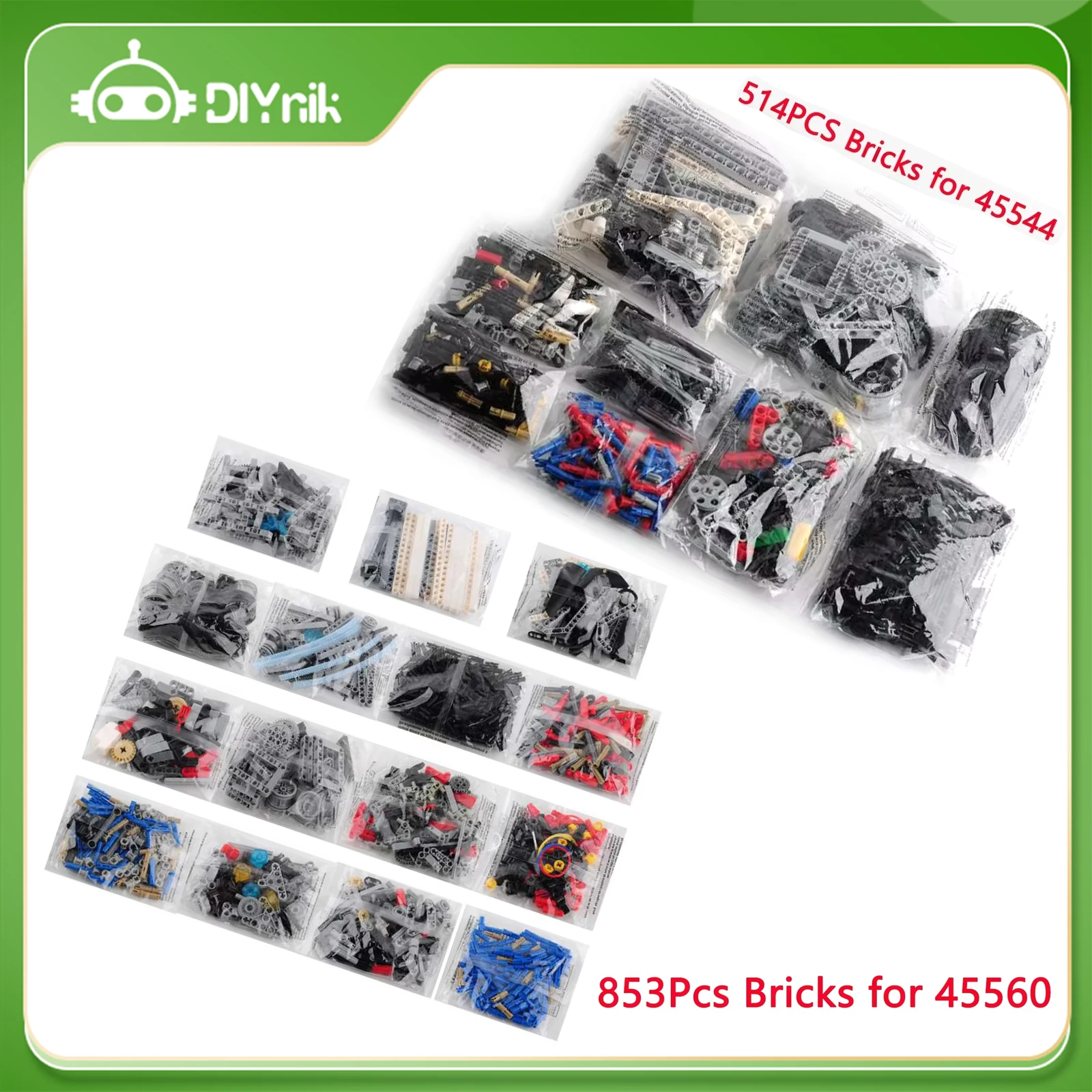 

MOC Technical Bricks DIY Robot Toys For Legoeds EV3 Mindstorms 45560 45544 Core Set Education Learning Building Blocks Kids Gift