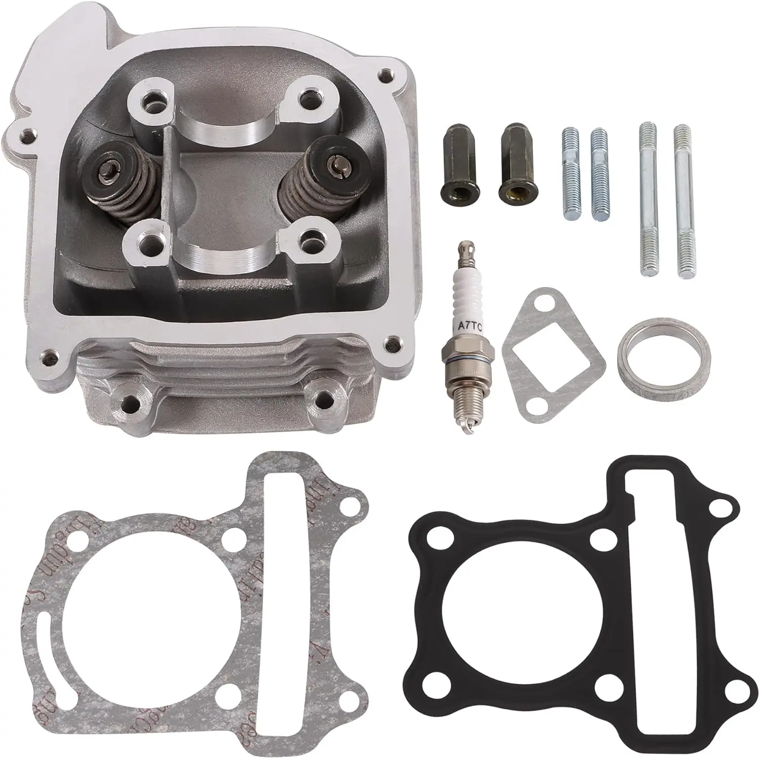 47mm Big Bore Cylinder Head Valves With Gaskets Replacement for GY6 80cc ATV Go Kart Quad Scooter