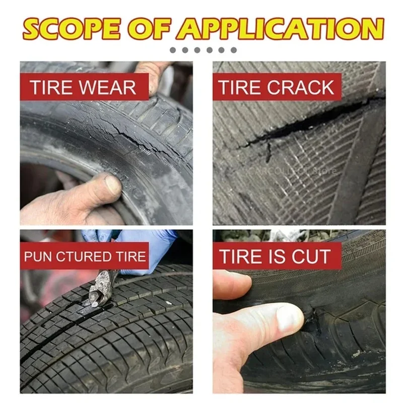 30ml Rubber Cement Tire Repair Car Multifunctional Tire Repair Glue Adhesive Wear-resistant Non-corrosive Adhesive Car Accessory