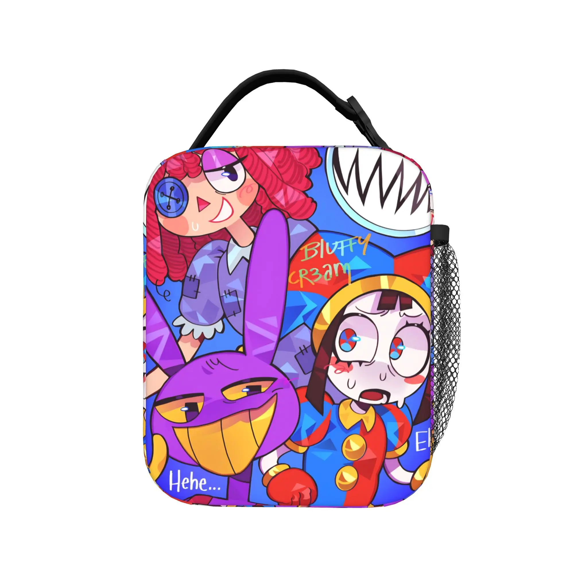 Cartoon Digitals Circus Thermal Insulated Lunch Bags for Work  Reusable Bento Box Cooler Thermal Lunch Boxes