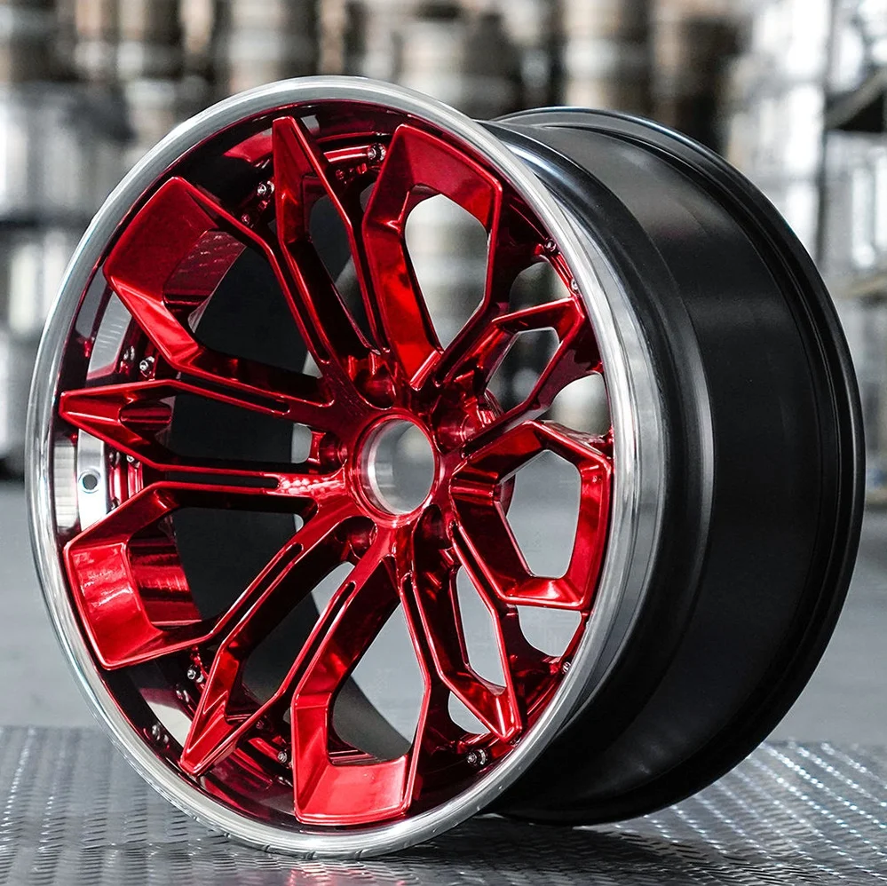 【Hot】15 16 19 20 21 22 23 24 Inch 3 Piece 6061-T6 Alloy Wheels 5X112 5X114.3 Custom Deep Concave Forged Car Wheel Rims for Racin