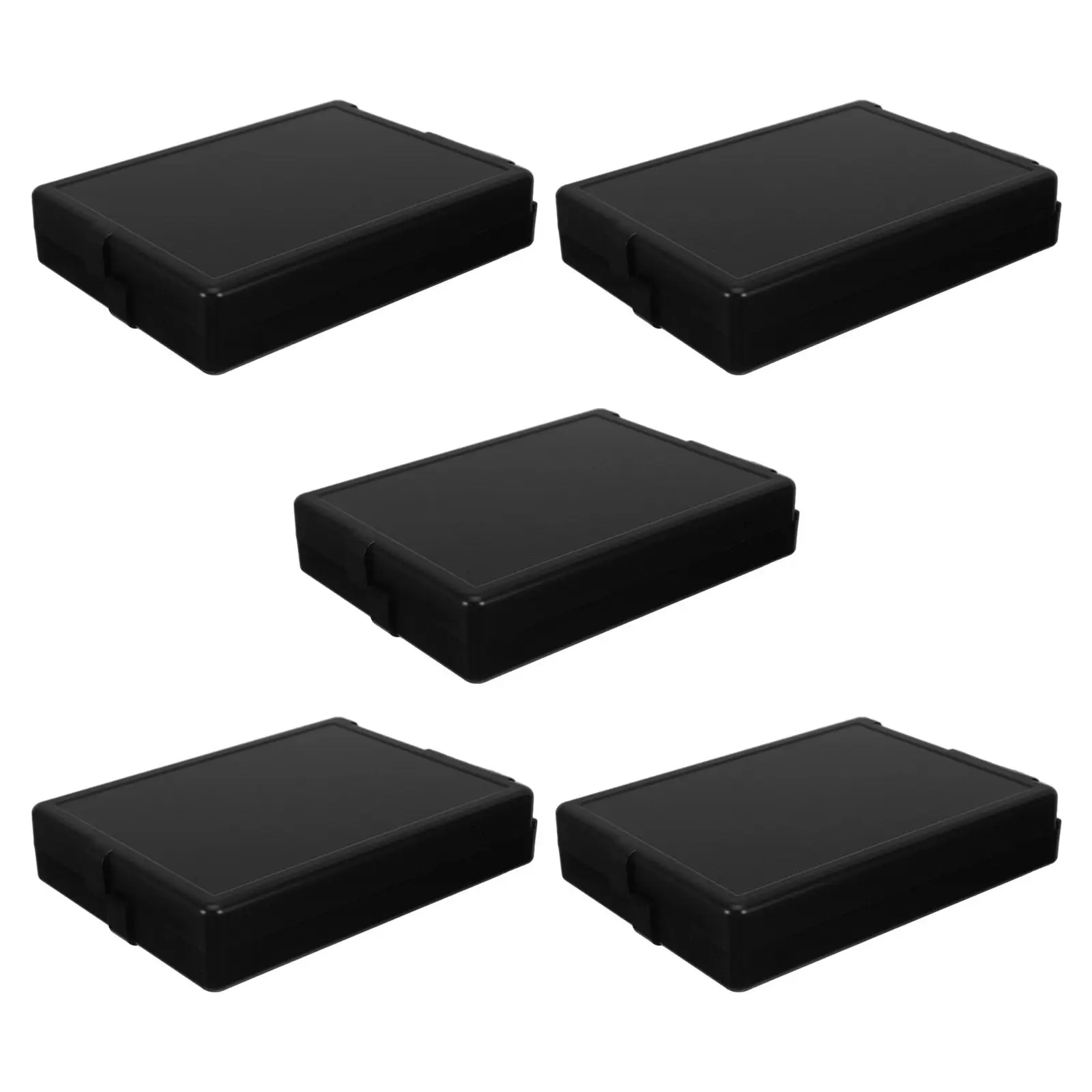 

Набор из 5 коробок-органайзеров для значков с откидной крышкой, поролоновым вкладышем и пластиковым основанием, для хранения брошей, медалей, чемпионских колец, 4.7x3.5x0.9