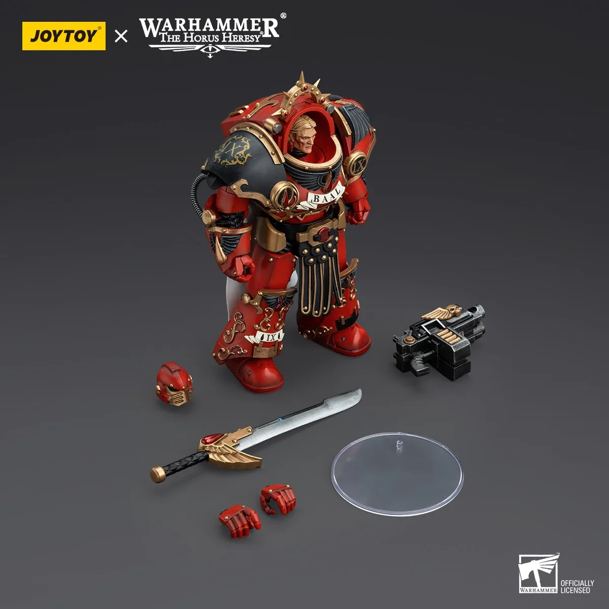 【Accessories】JOYTOY Warhammer 1/18 Action Figure Blood Angels Legion Praetor in Tartaros Terminator Armour Model Toy 3.75inch