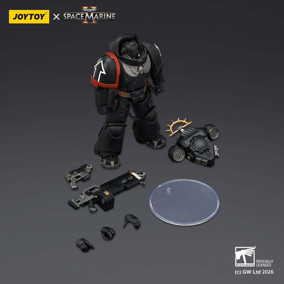 JOYTOY Warhammer 40K Miniatures Ultramarines Space Woves 1/18 Heavy Intercessor Bolt Rifle Pistol Gearticuleerde verzamelfiguur