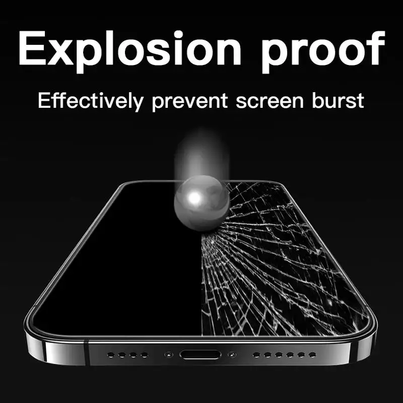 5Pcs Full Tempered Glass for iPhone 13 15 16 14 11 12 Pro Max 13 Mini Screen Protector on for iPhone Xr X Xs 7 8 Plus SE 2020 DY image 3
