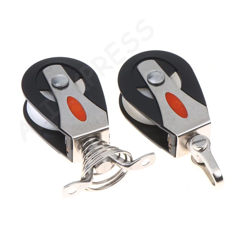 [G]New Marine Rigging Boat Stainless Steel Nylon Pulley Wheel Yacht Mast Outhaul Pilates Reformer Fitness Cable Machine Pulley